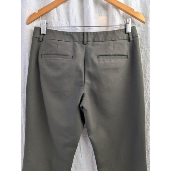 Express Editor pants dark green women's size 4R straight leg mid rise L6 - Picture 4 of 9